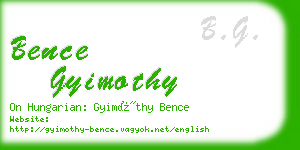bence gyimothy business card